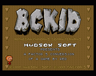 B.C. Kid title screen image #1 