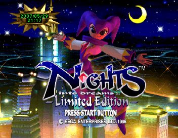 Christmas NiGHTS Into Dreams...  title screen image #2 