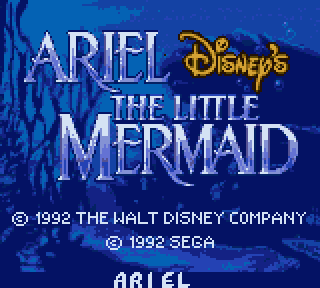 Ariel: The Little Mermaid title screen image #1 