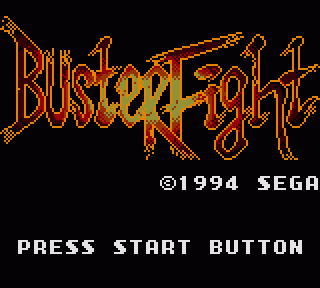 Buster Fight  title screen image #1 