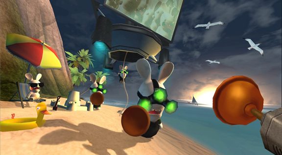 Rayman Raving Rabbids  in-game screen image #3 