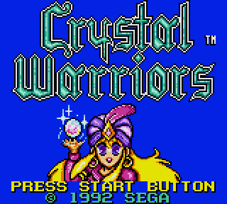 Crystal Warriors  title screen image #1 