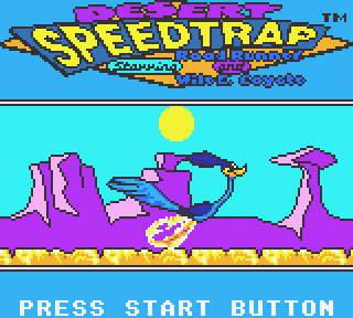 Road Runner: Desert Speedtrap  title screen image #1 