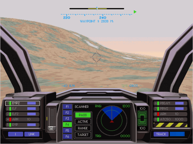 EarthSiege 2: Skyforce in-game screen image #1 