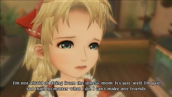 Eternal Sonata  game art image #1 I'm not afraid of dying from the illness, mom. It's just. Well. I'm just sad that, no matter what I do, I can't make any friends.