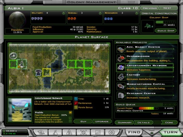 Galactic Civilizations II  in-game screen image #1 
