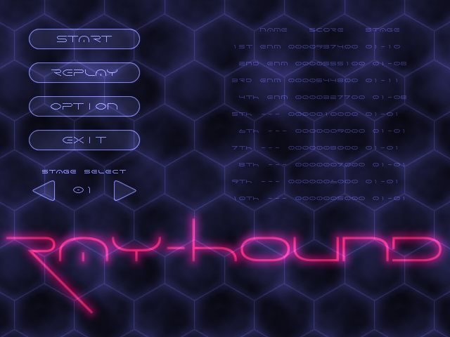 RAY-HOUND title screen image #1 