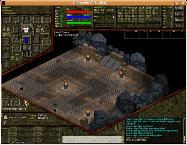 Daimonin in-game screen image #1 