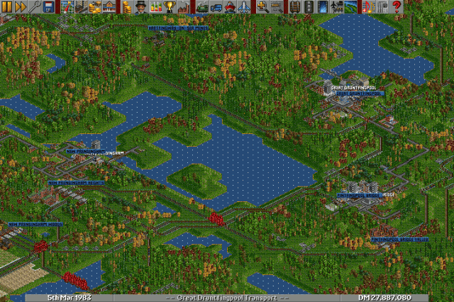 OpenTTD  in-game screen image #1 