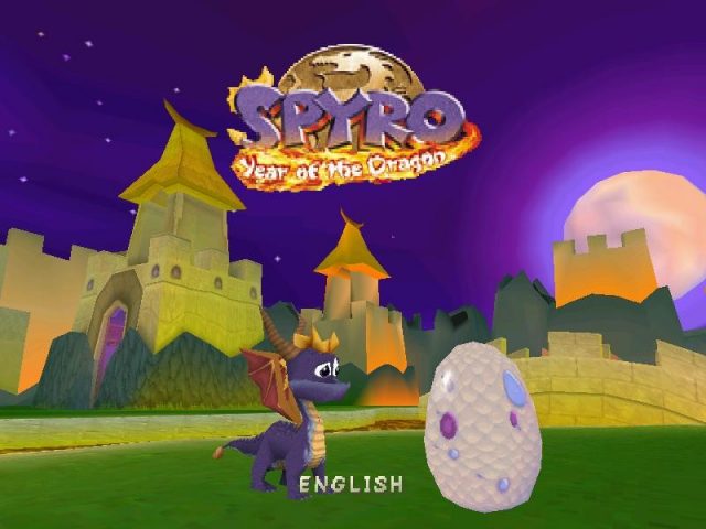Spyro: Year of the Dragon title screen image #1 