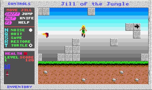 Jill of the Jungle in-game screen image #3 