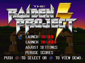 The Raiden Project  title screen image #2 