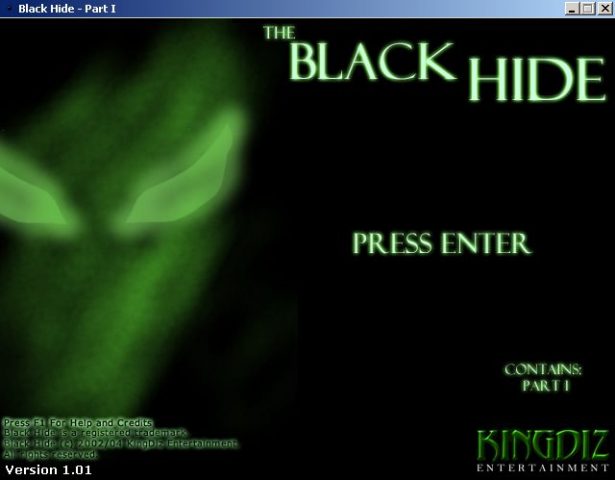 Black Hide: Infected Occasion  title screen image #2 from "beta"
