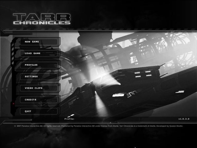 Tarr Chronicles  title screen image #1 