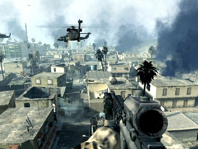 Call of Duty 4: Modern Warfare  in-game screen image #7 Ridin' onna choppa