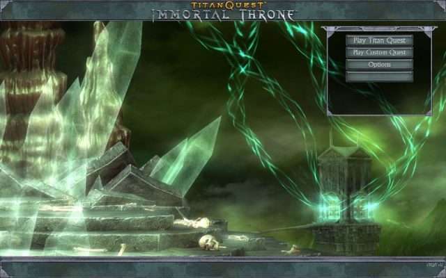 Titan Quest: Immortal Throne  title screen image #1 