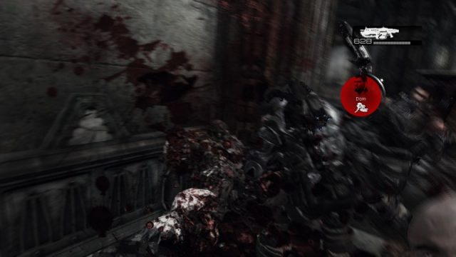 Gears of War  in-game screen image #1 Chainsaw murder