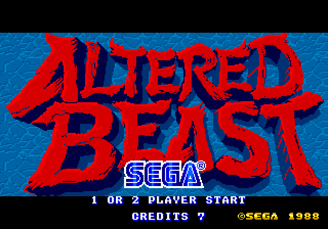 Altered Beast  title screen image #1 image source: Wikipedia