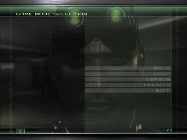 Splinter Cell: Chaos Theory title screen image #1 Main menu