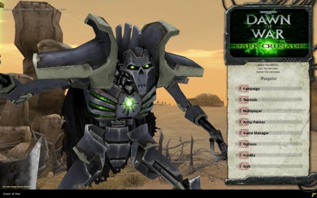 Dawn of War – Dark Crusade  title screen image #1 