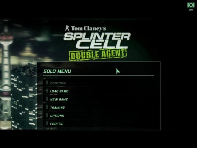Splinter Cell: Double Agent title screen image #1 