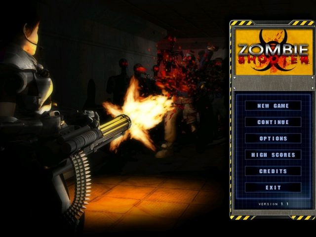 Zombie Shooter title screen image #2 Main menu