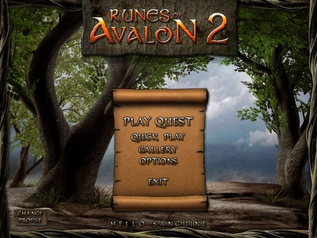 Runes of Avalon 2 title screen image #1 