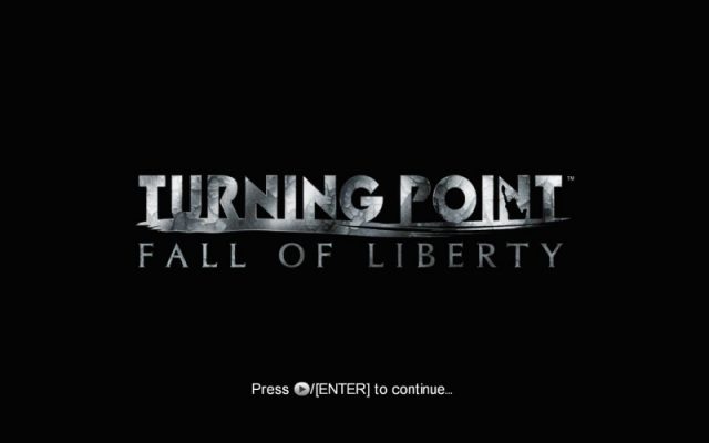 Turning Point: Fall of Liberty  title screen image #2 