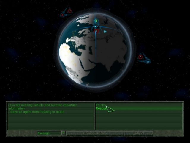 Earth 2150: The Moon Project in-game screen image #1 Mission selection