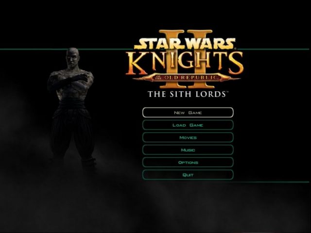 Knights of the Old Republic II: The Sith Lords  title screen image #1 