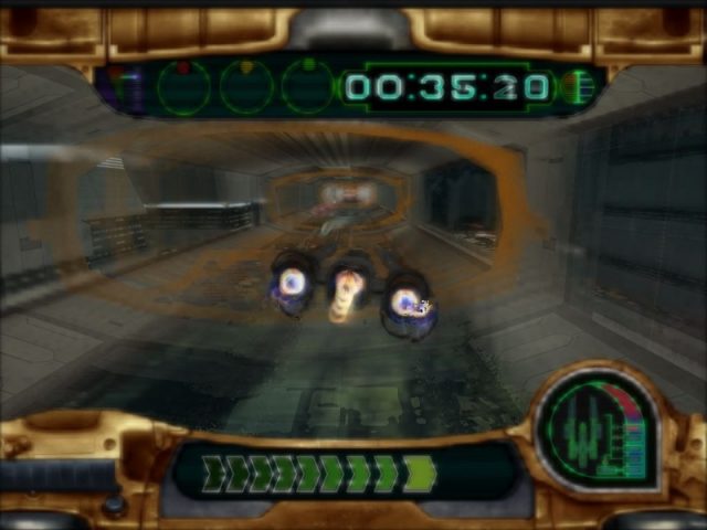 Knights of the Old Republic II: The Sith Lords  in-game screen image #3 Time racing minigame with high quantity of motion blurring