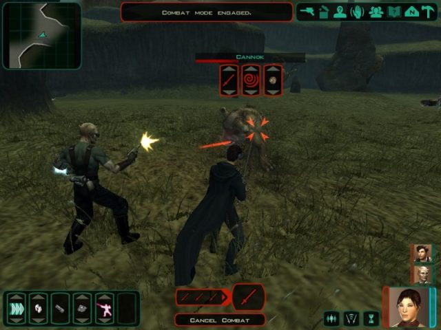 Knights of the Old Republic II: The Sith Lords  in-game screen image #2 Animals of the new world