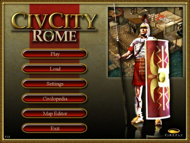 CivCity: Rome  title screen image #1 Main menu