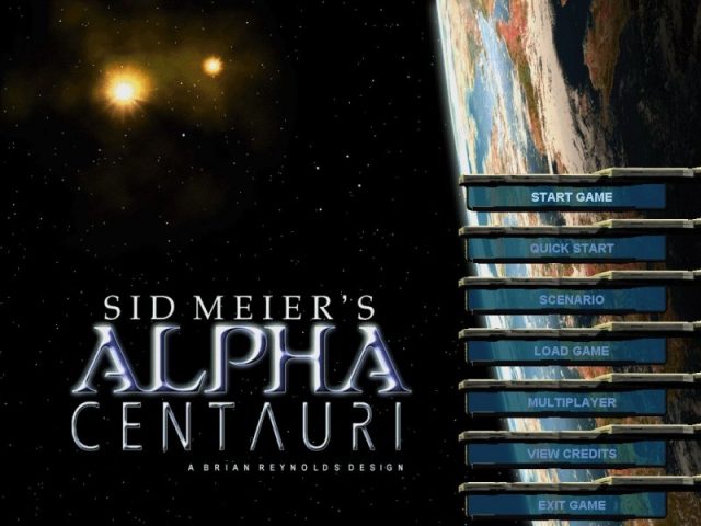 Sid Meier's Alpha Centauri  title screen image #1 