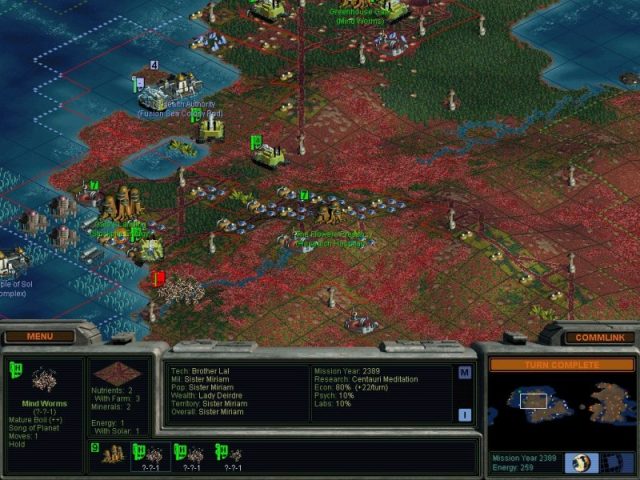 Sid Meier's Alpha Centauri  in-game screen image #1 