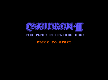 Cauldron II: The Pumpkin Strikes Back  title screen image #1 