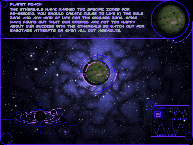 Genewars  in-game screen image #2 Mission briefing