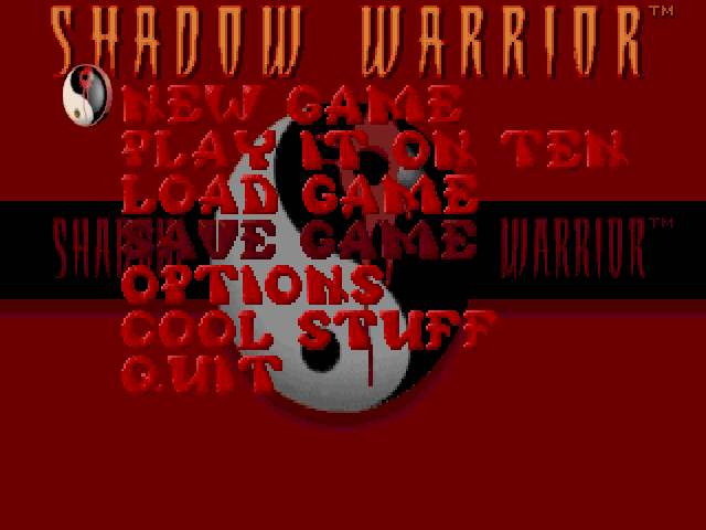 Shadow Warrior  title screen image #1 Main menu