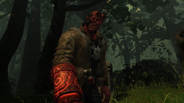 Hellboy: The Science of Evil in-game screen image #1 Our dashing hero