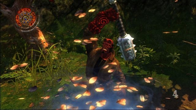 Hellboy: The Science of Evil in-game screen image #1 Oh no! Butterfly attack!