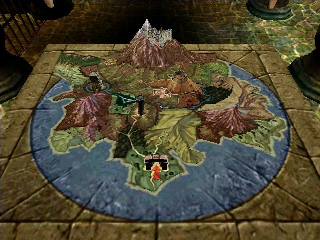 Dungeon Keeper 2  in-game screen image #5 Overworld; not as impressive as in the first game.