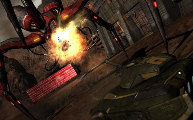 Quake 4 video / animation frame image #1 Hovertank vs. Harvester