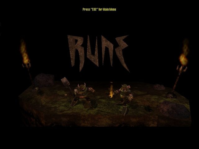 Rune  title screen image #1 