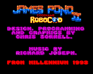 James Pond II: Codename Robocod  title screen image #1 