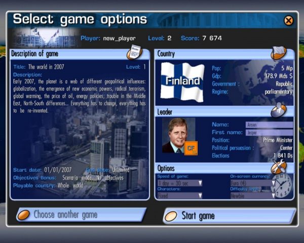 Geo-Political Simulator  in-game screen image #5 
