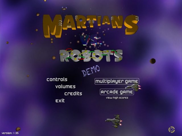 Martians vs. Robots title screen image #1 From demo v1.55