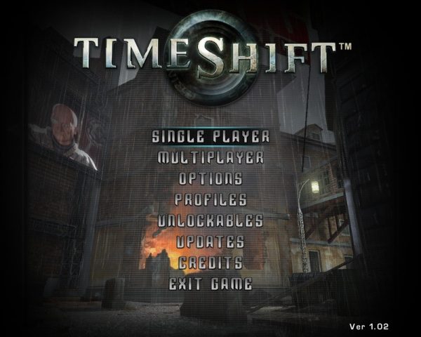 TimeShift title screen image #1 