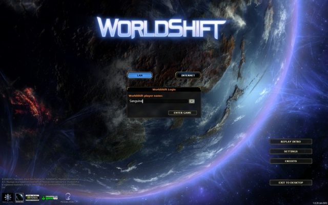 WorldShift  title screen image #1 