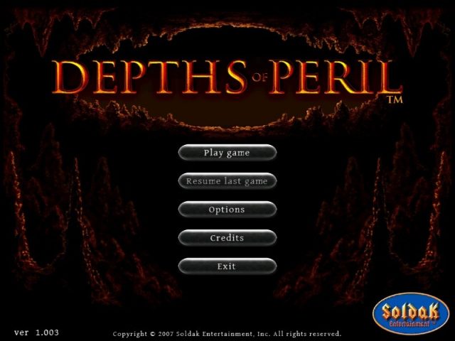 Depths of Peril title screen image #1 