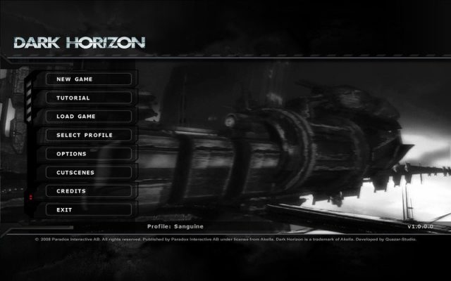Dark Horizon  title screen image #1 